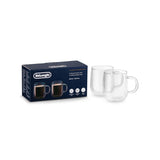 De'Longhi Double Wall Glass Mugs 18oz